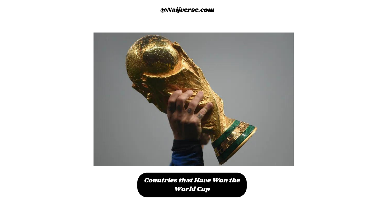 Countries that Have Won the World Cup